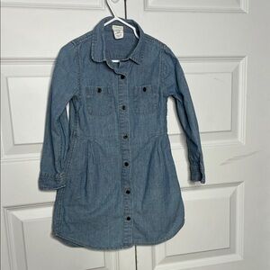 Crewcuts by J.Crew Girls Denim Shirt Dress – Size 5